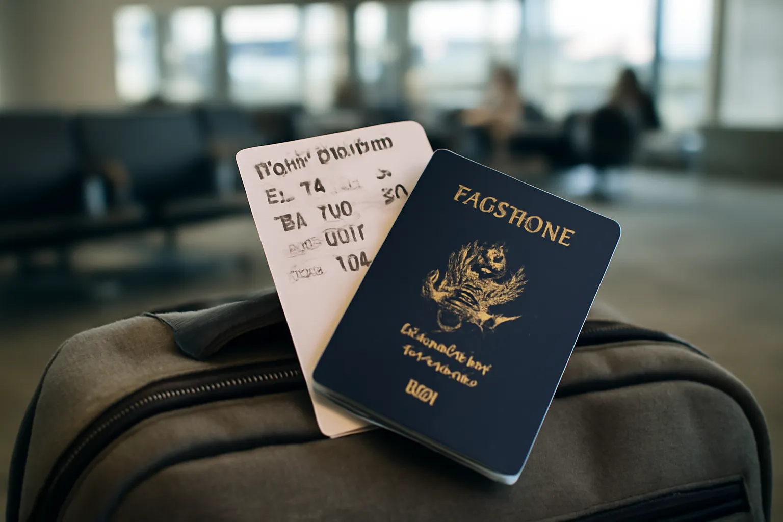 Calculatrice, carnet de budget et billets d’avion sur un bureau