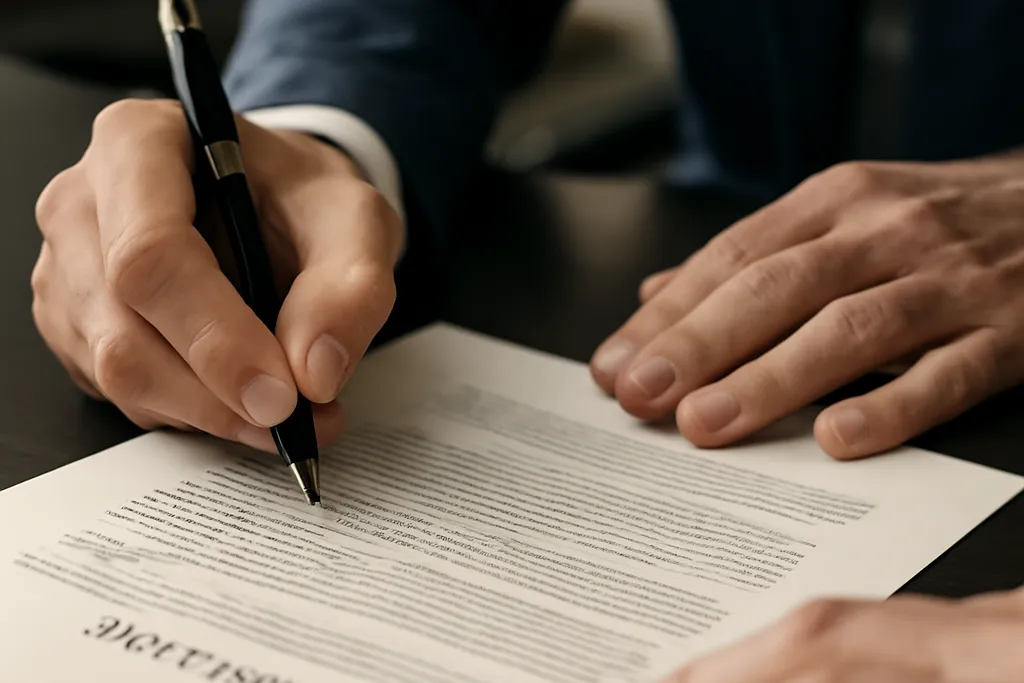 Notaire et avocat examinant des documents de succession internationale franco-russe