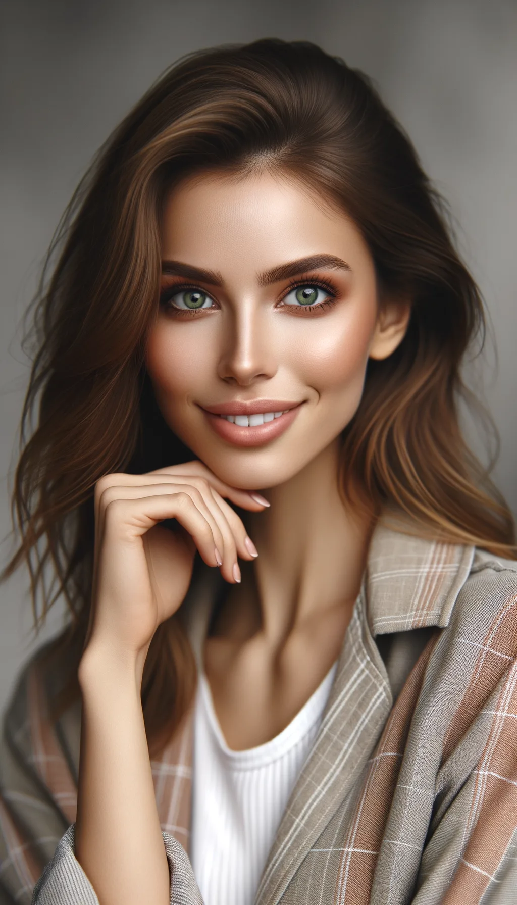 Belle femme russe souriante